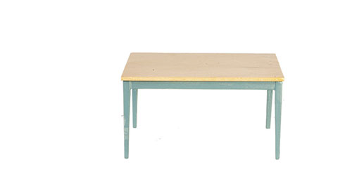 Kitchen Table, Blue, Oak